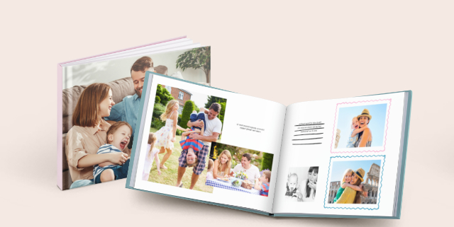 11 x 8.5 Medium Landscape Standard Bind Imagewrap Hardcover Photobook