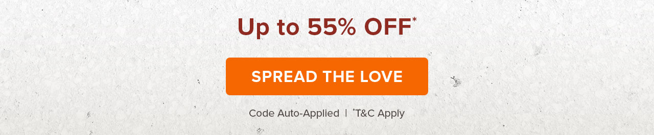 Shop personalised gifts up to 55% off* | Spread the love