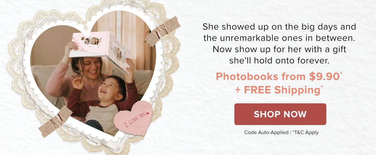 Mother’s Day Photobooks From $9.90 with Free Shipping* | Shop Mum’s Gifts