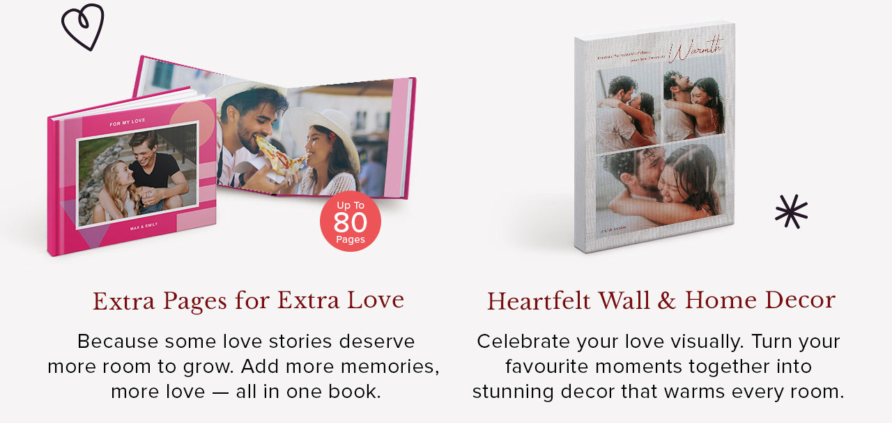 Photobooks With Extra Pages and Wall & Home Decor