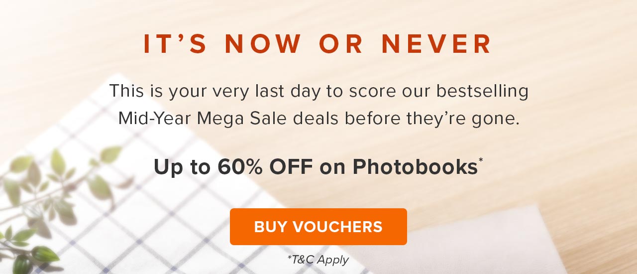 UP TO 60% OFF ON PHOTOBOOKS*