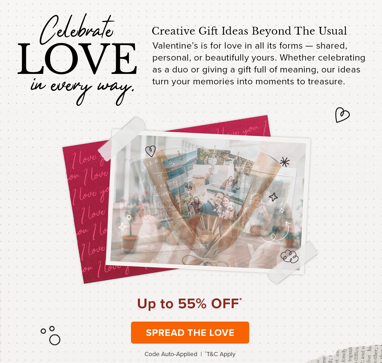 Creative Valentines Gift Ideas | Up to 55% OFF*
