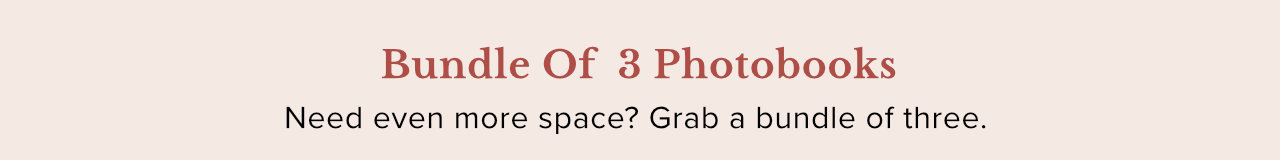 Bundle of 3 Photobooks